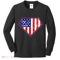 Super Patriot US Flag Kids Long Sleeve Shirt thumb 0