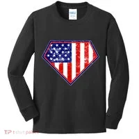 Super Patriot US Flag Kids Long Sleeve Shirt thumb 0