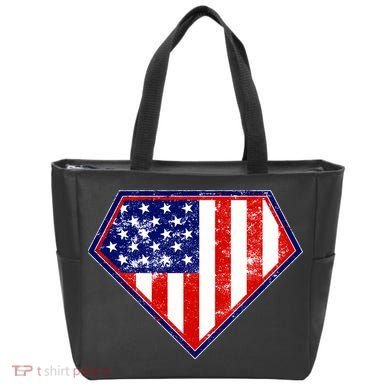 Super Patriot US Flag Tote Bag