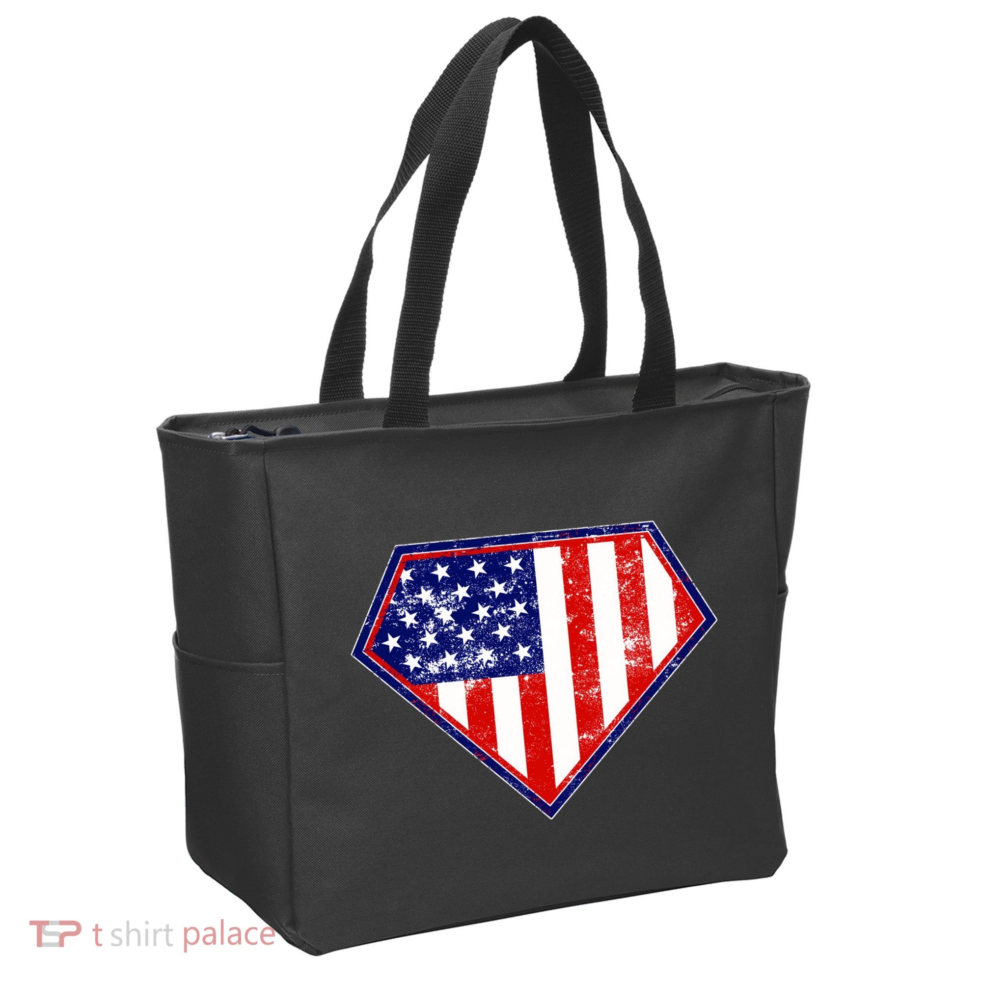 Super Patriot US Flag Tote Bag