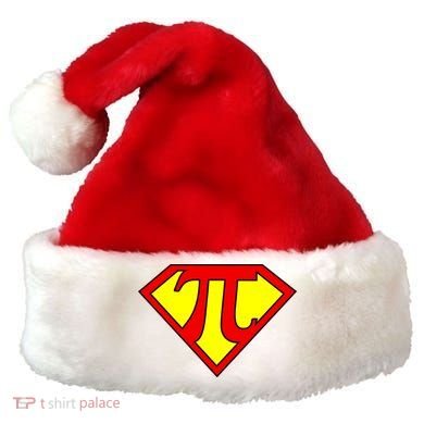 Super Pi Day 3.14 Santa Hat