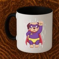 Super Pug Coffee Mug thumb 2
