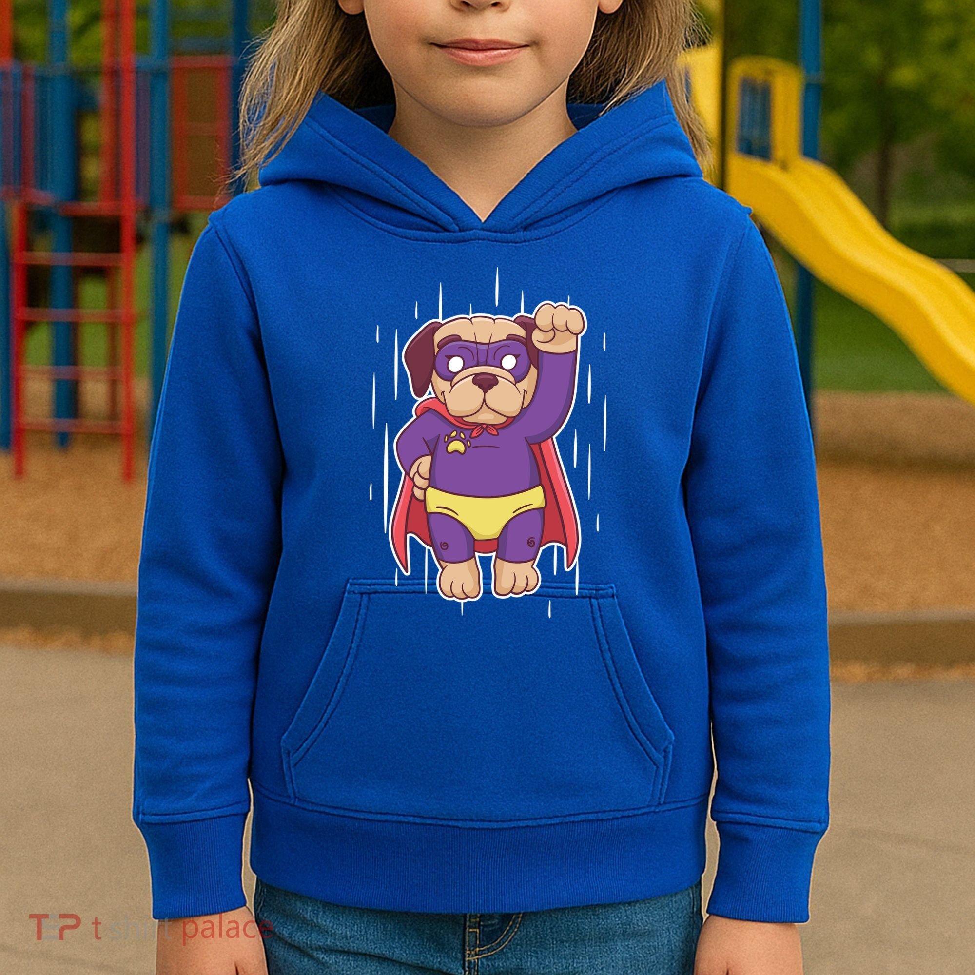 Super Pug Kids Hoodie