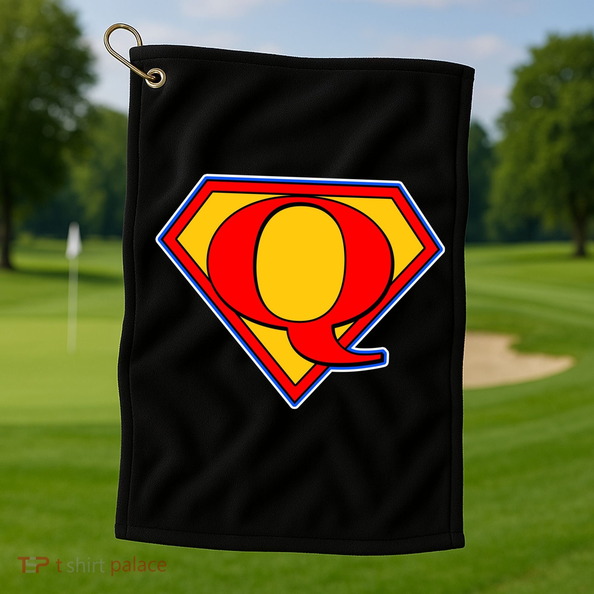Super Qanon Logo Golf Towel