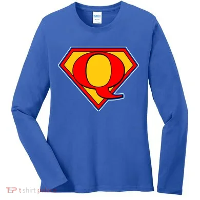 Super Qanon Logo Women's Long Sleeve Shirt