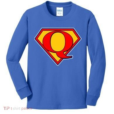 Super Qanon Logo Kids Long Sleeve Shirt