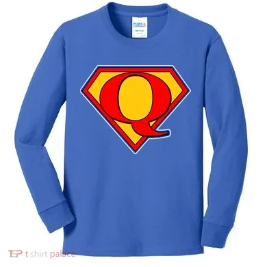 Super Qanon Logo Kids Long Sleeve Shirt
