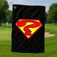 Super Question Retro Golf Towel thumb 1