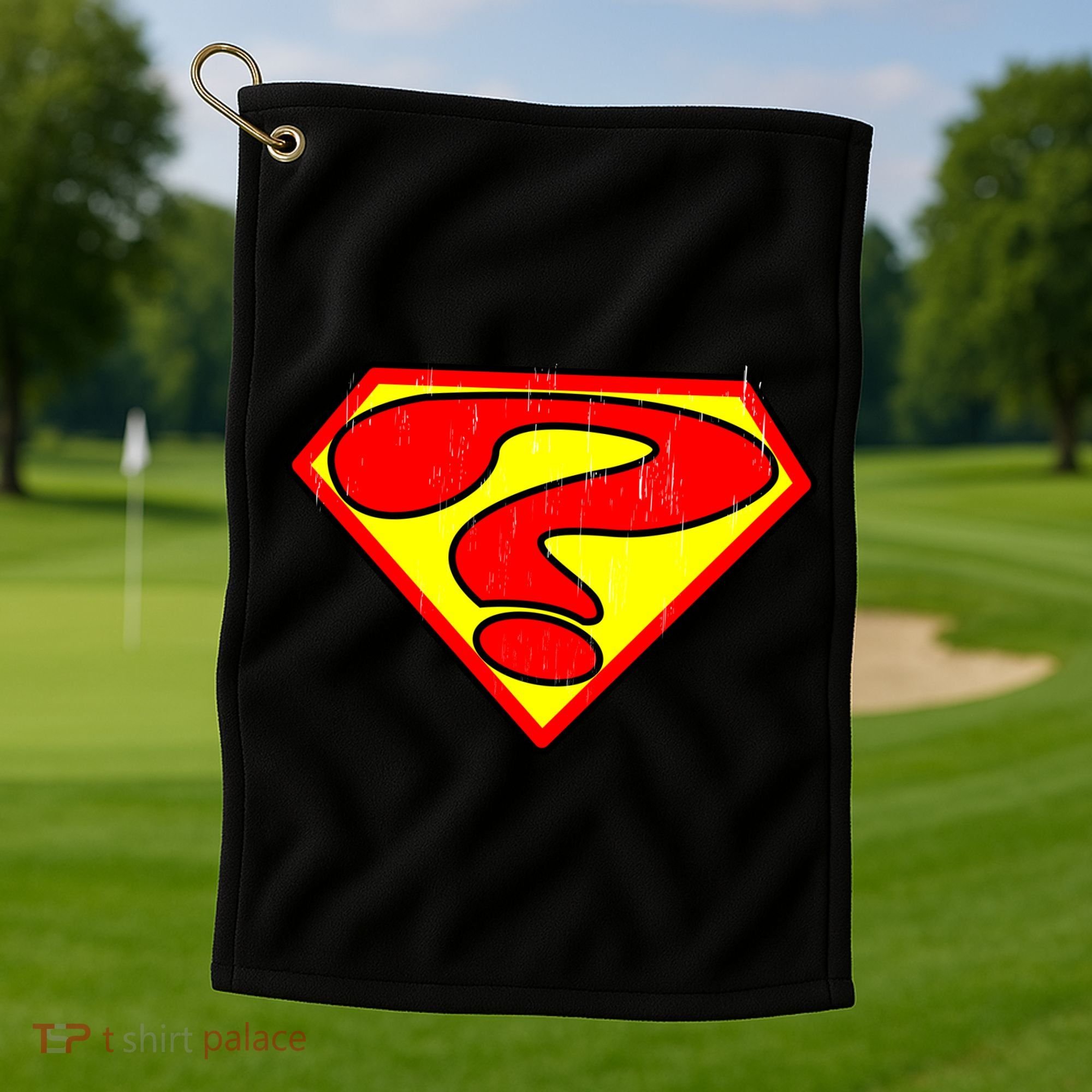 Super Question Retro Golf Towel