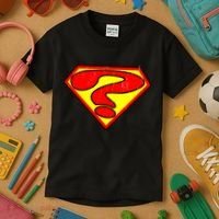 Super Question Retro Kids T-Shirt thumb 3