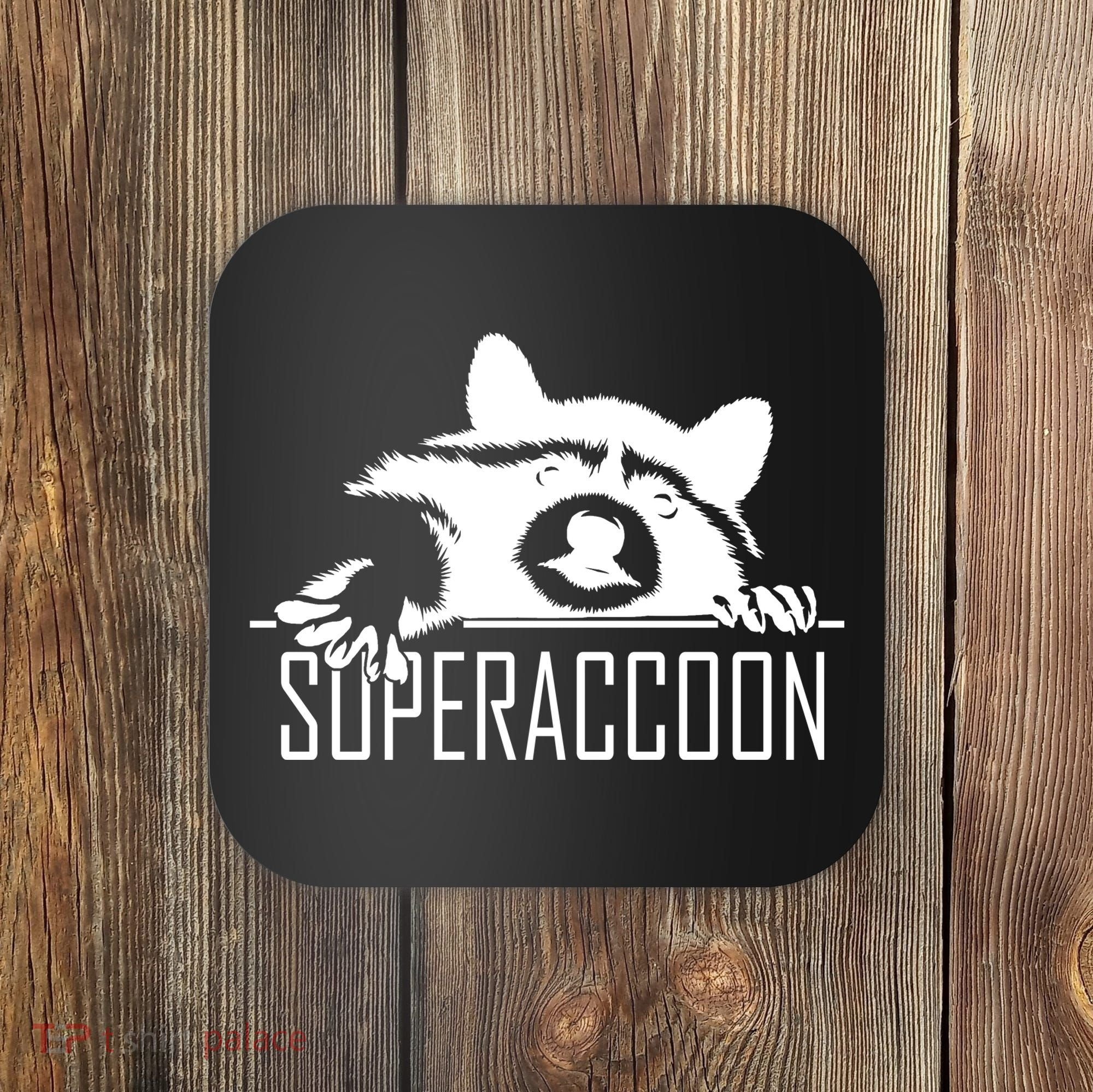 Super Raccoon Superraccon Trash Panda Coaster