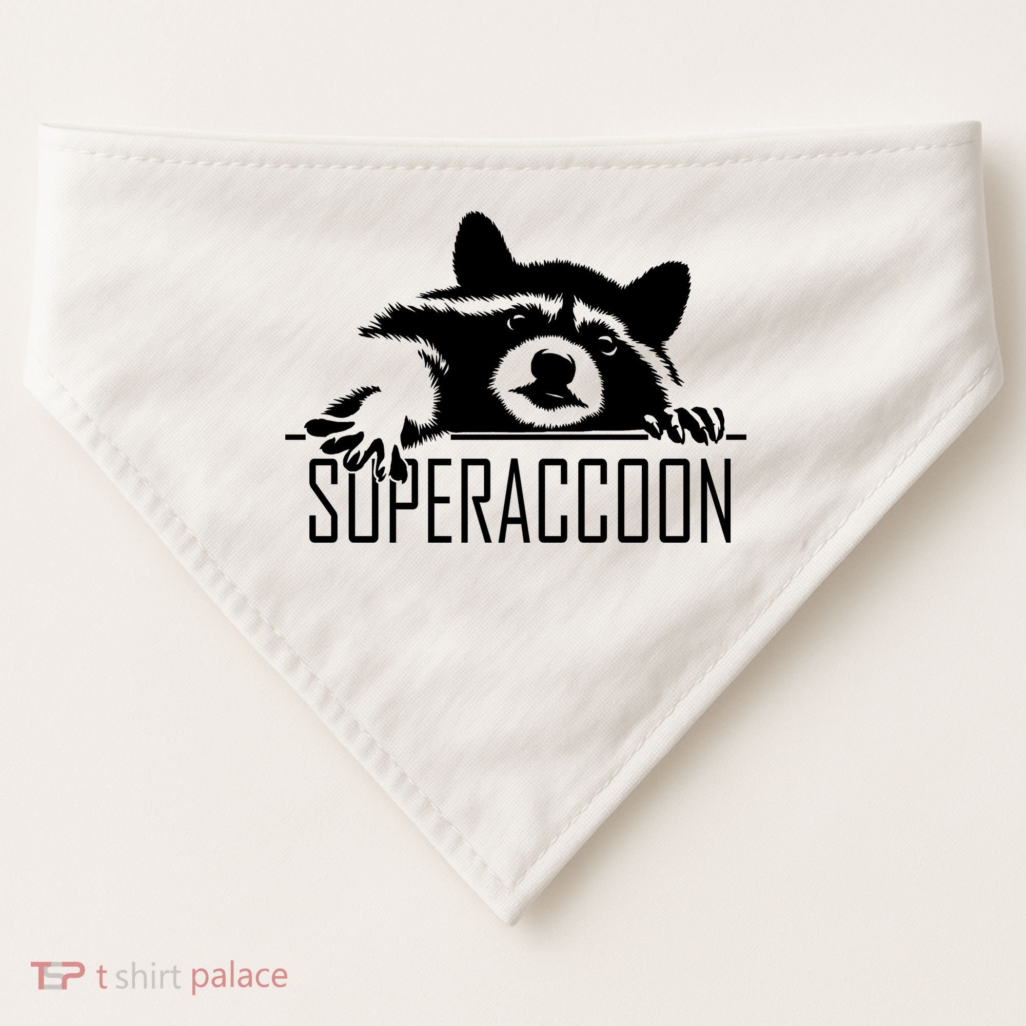 Super Raccoon Superraccon Trash Panda USA-Made Doggie Bandana