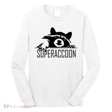 Super Raccoon Superraccon Trash Panda Long Sleeve Shirt