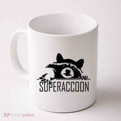 Super Raccoon Superraccon Trash Panda Coffee Mug