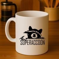 Super Raccoon Superraccon Trash Panda Coffee Mug thumb 4