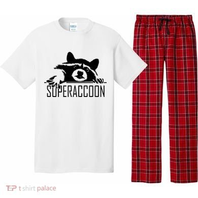 Super Raccoon Superraccon Trash Panda Pajama Set
