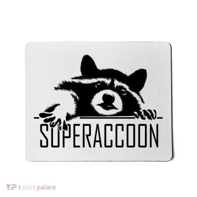 Super Raccoon Superraccon Trash Panda Mousepad