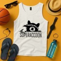 Super Raccoon Superraccon Trash Panda Tank Top thumb 4