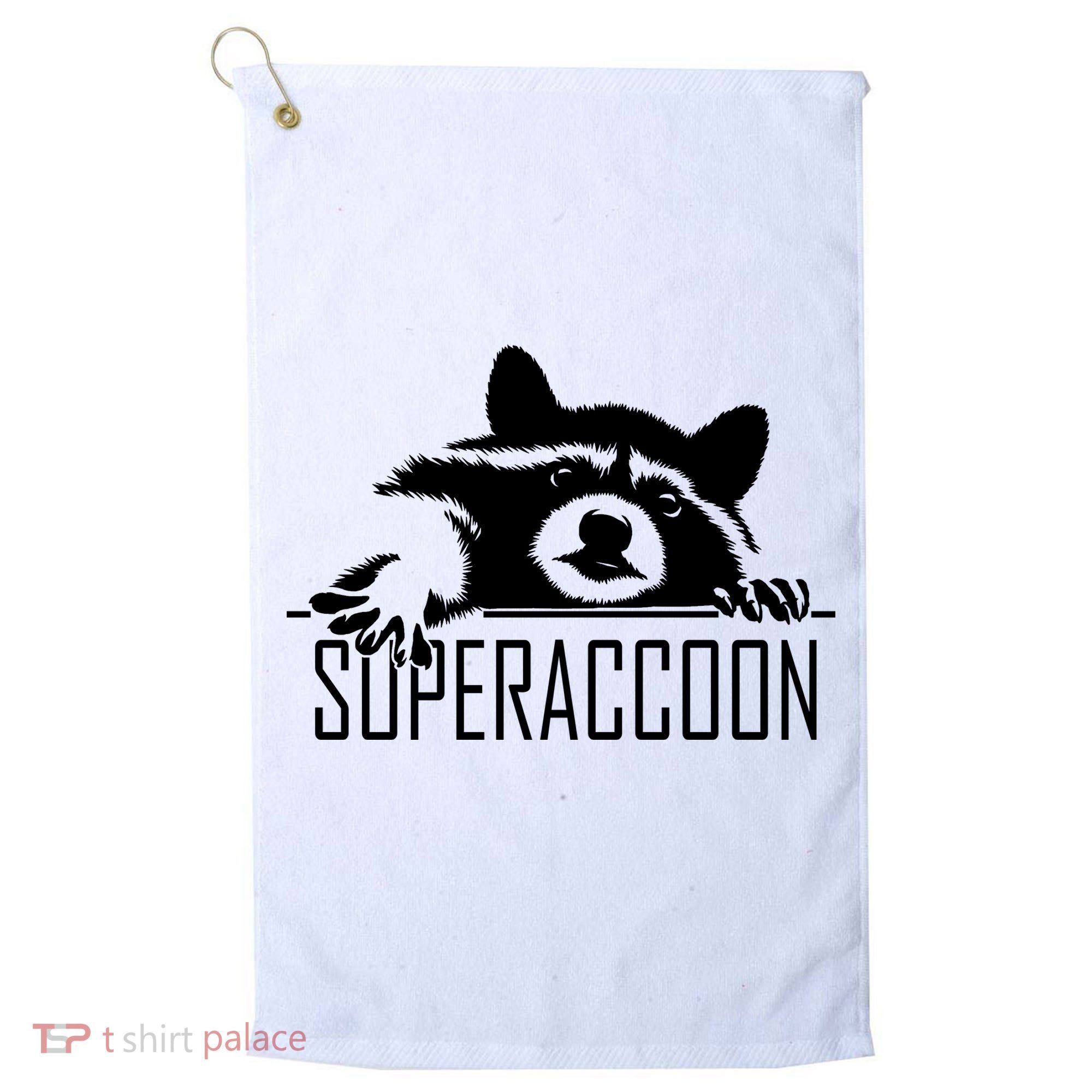 Super Raccoon Superraccon Trash Panda Golf Towel