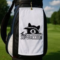 Super Raccoon Superraccon Trash Panda Golf Towel thumb 2