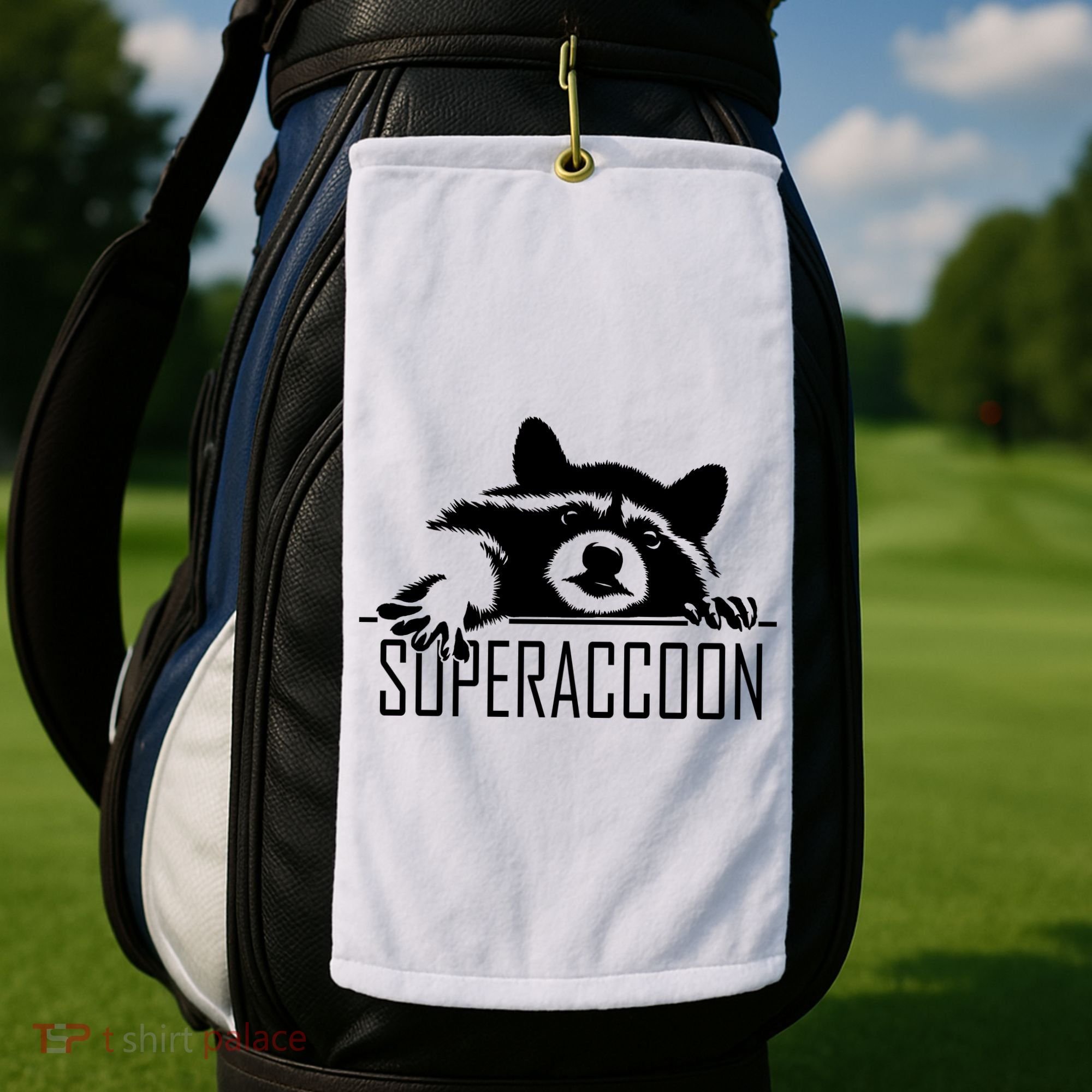 Super Raccoon Superraccon Trash Panda Golf Towel