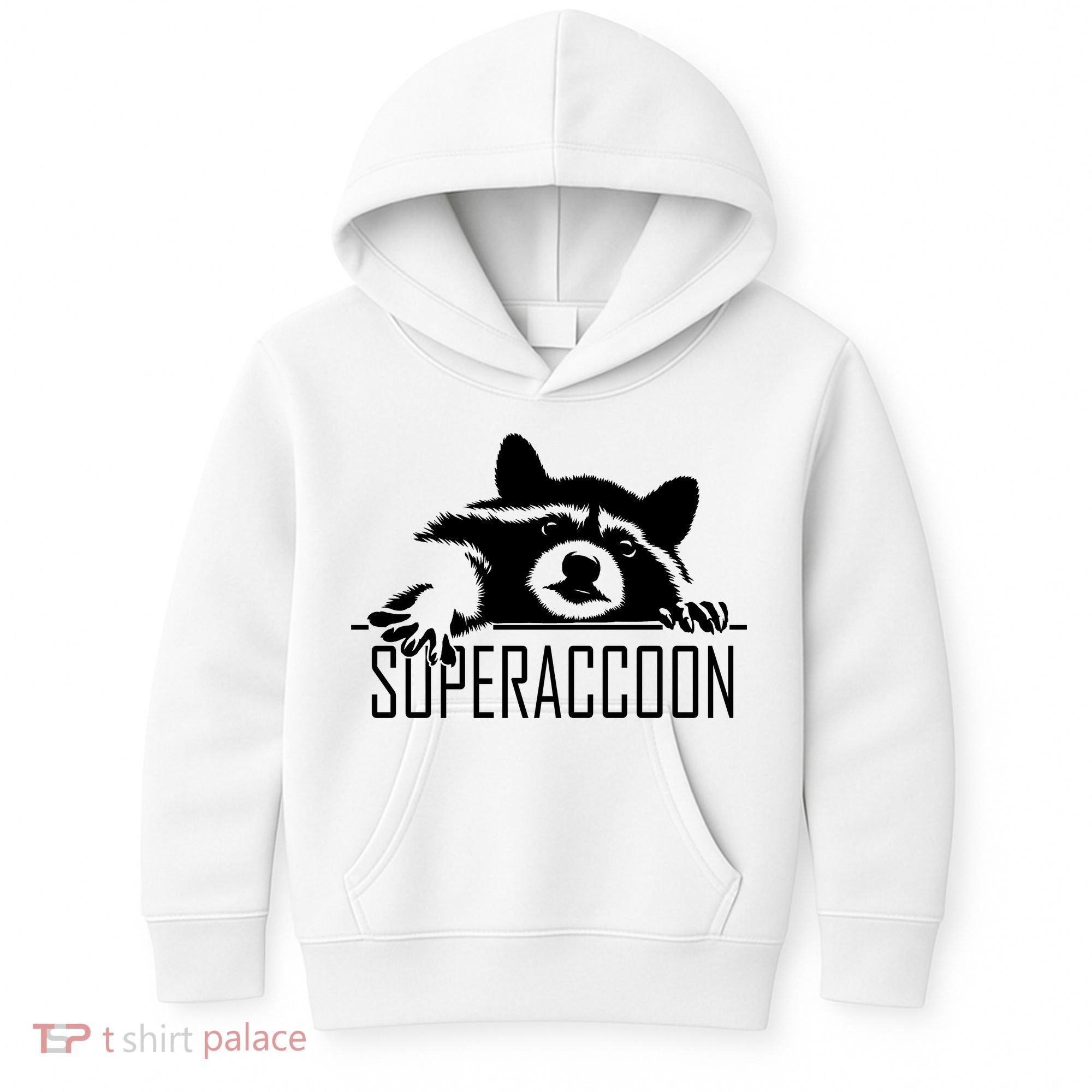 Super Raccoon Superraccon Trash Panda Kids Hoodie
