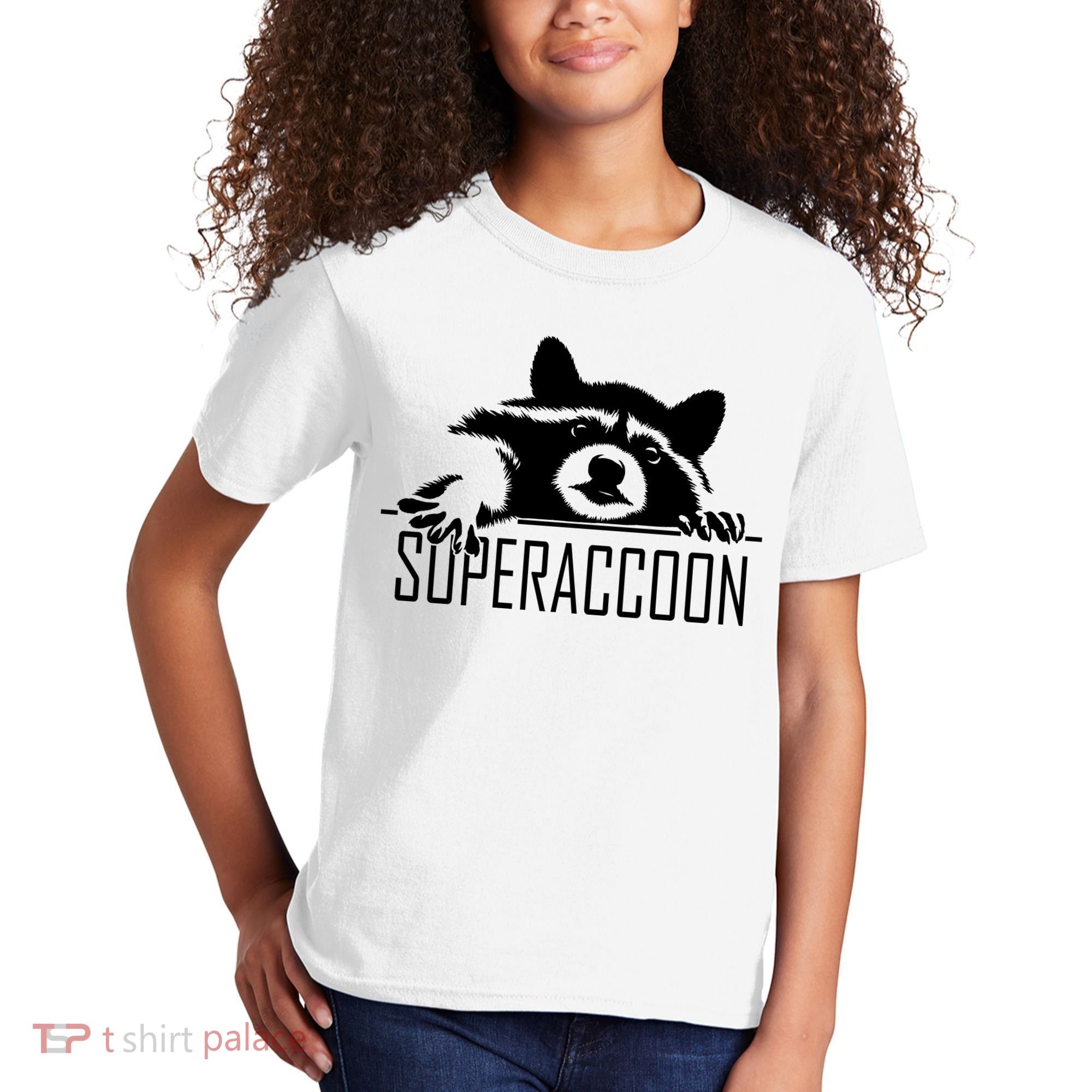 Super Raccoon Superraccon Trash Panda Kids T-Shirt