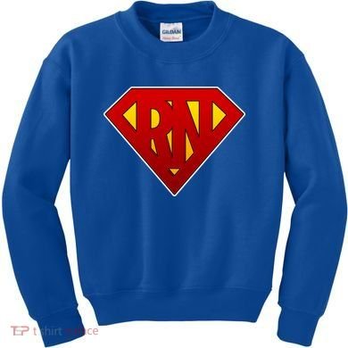 Super RN Registered Nurse Kids Sweatshirt