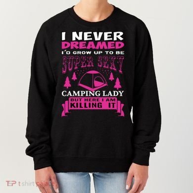 Super Sexy Camping Lady Women's Sweatshirt