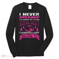 Super Sexy Camping Lady Long Sleeve Shirt thumb 0
