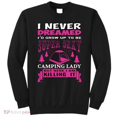 Super Sexy Camping Lady Sweatshirt