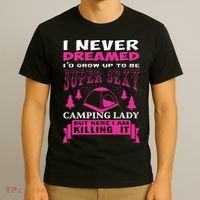 Super Sexy Camping Lady T-Shirt thumb 3