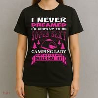 Super Sexy Camping Lady T-Shirt thumb 4