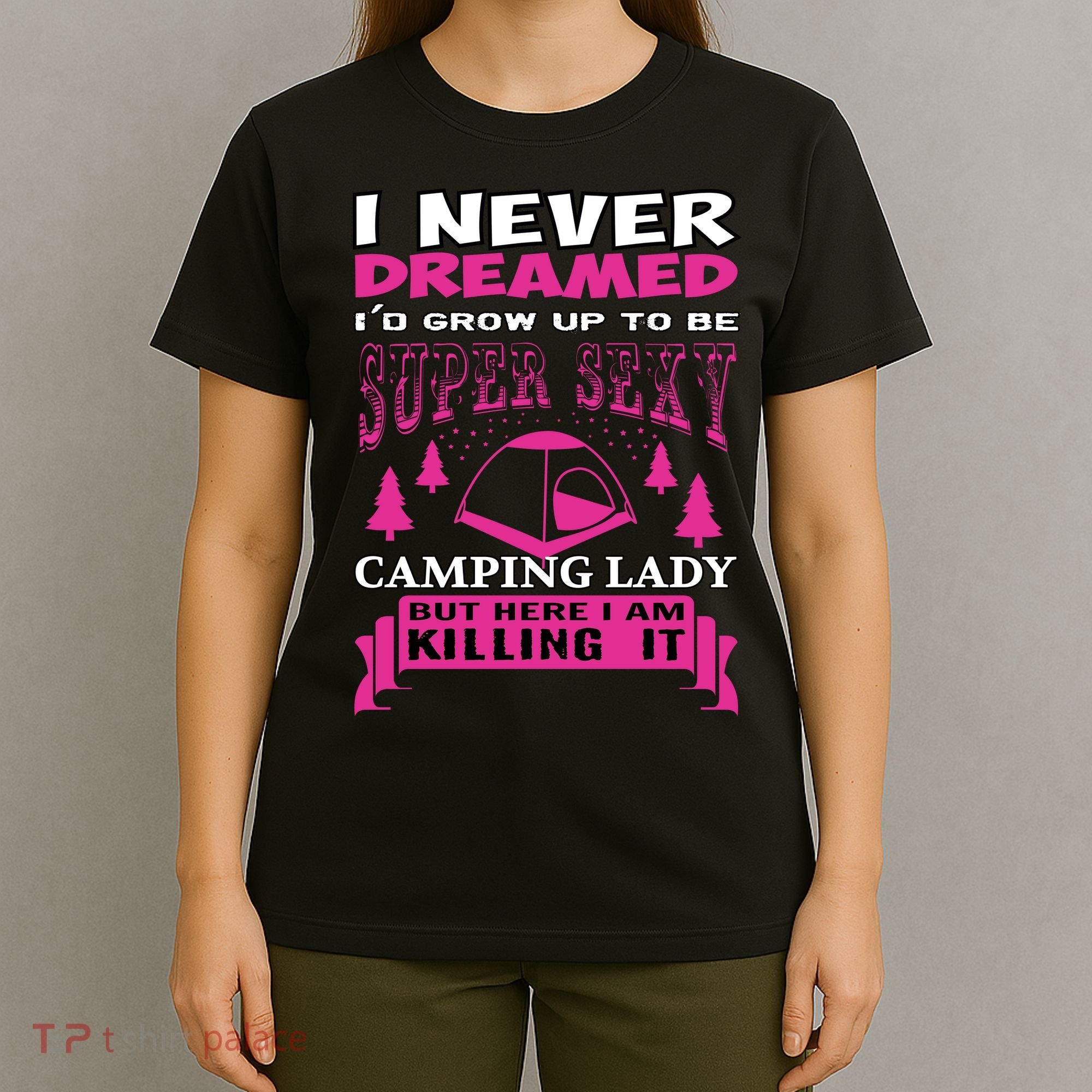 Super Sexy Camping Lady T-Shirt