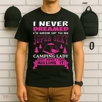 Super Sexy Camping Lady T-Shirt thumb 6