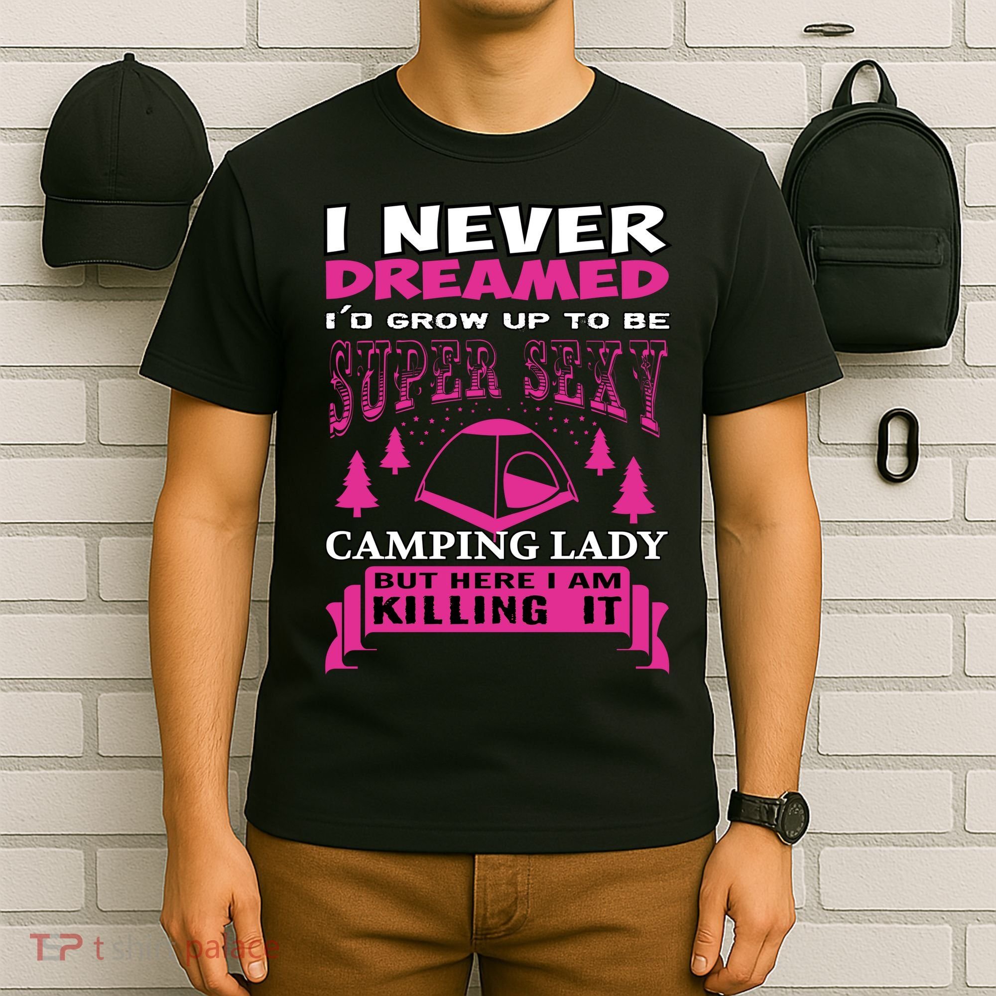 Super Sexy Camping Lady T-Shirt