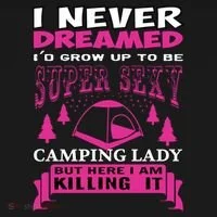 Super Sexy Camping Lady Bucket Hat thumb 4