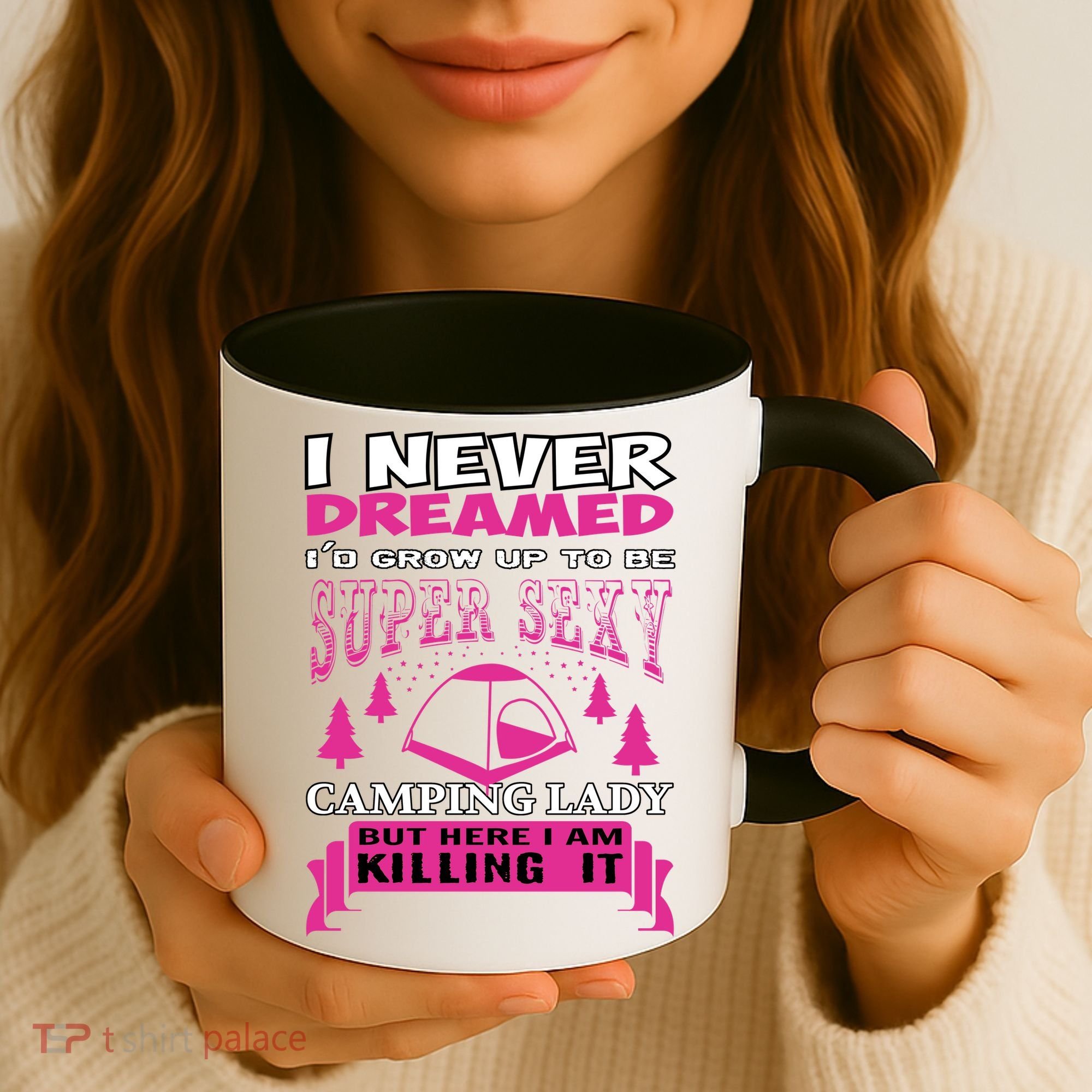 Super Sexy Camping Lady Coffee Mug