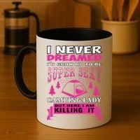 Super Sexy Camping Lady Coffee Mug thumb 4