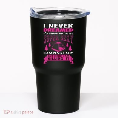 Super Sexy Camping Lady Tumbler