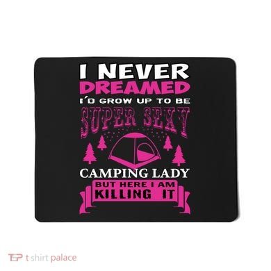Super Sexy Camping Lady Mousepad