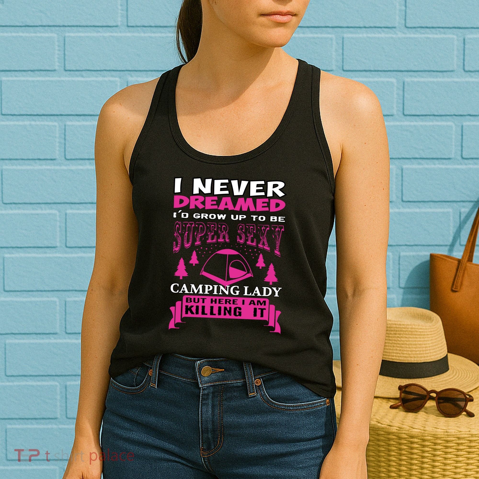 Super Sexy Camping Lady Women's Tank Top