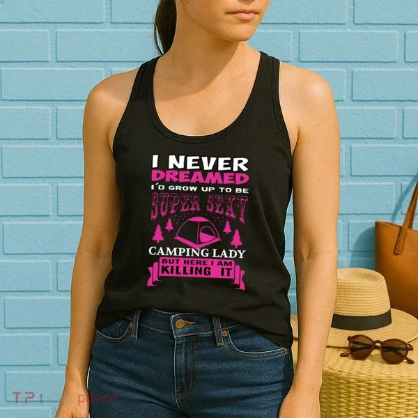 Super Sexy Camping Lady Women's Tank Top