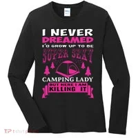 Super Sexy Camping Lady Women's Long Sleeve Shirt thumb 0