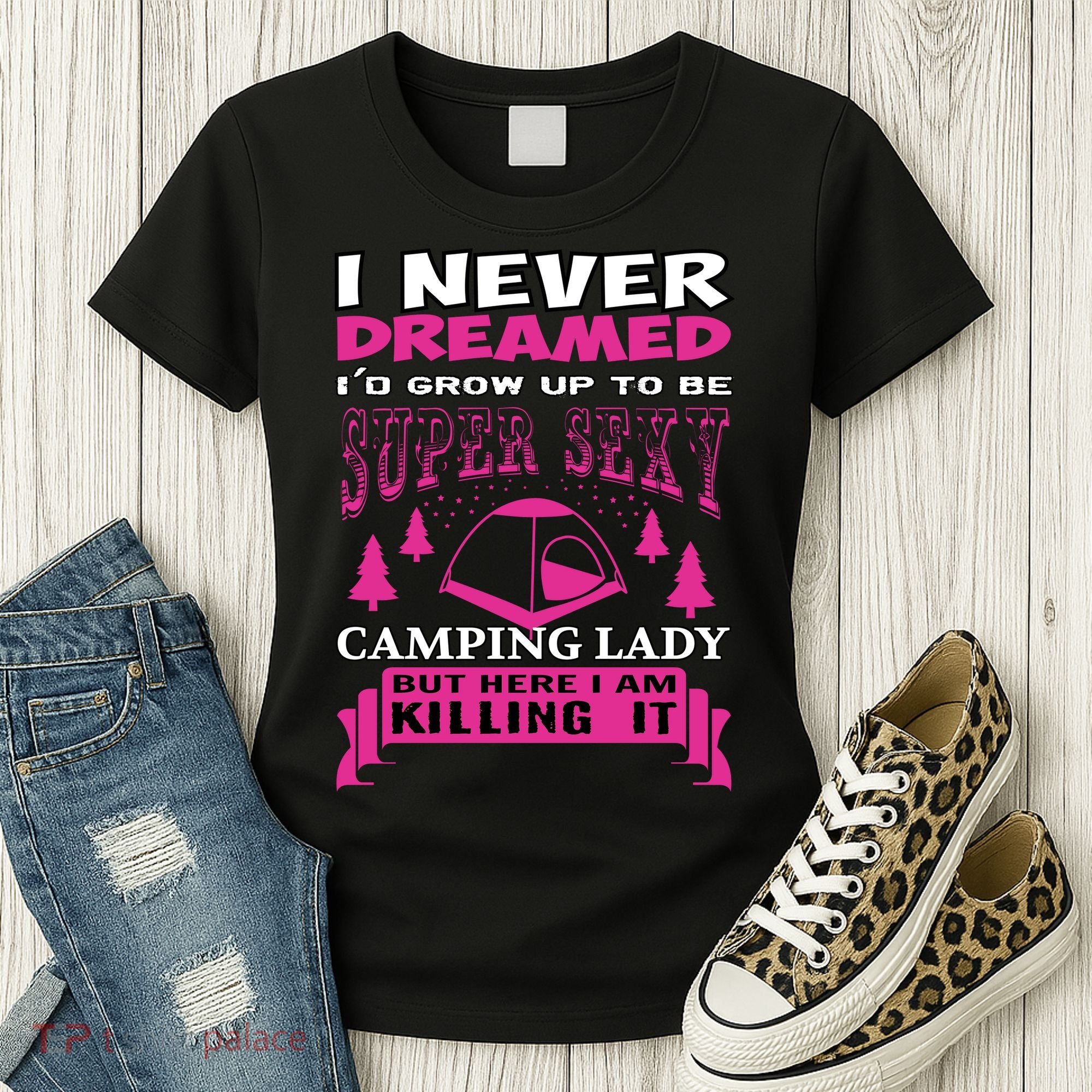 Super Sexy Camping Lady Women's T-Shirt
