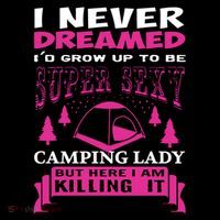 Super Sexy Camping Lady Women's T-Shirt thumb 6