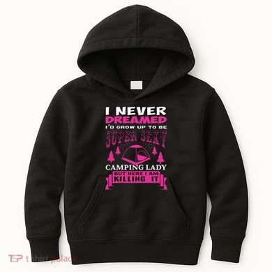 Super Sexy Camping Lady Kids Hoodie