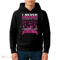 Super Sexy Camping Lady Kids Hoodie thumb 4