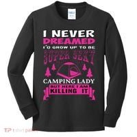Super Sexy Camping Lady Kids Long Sleeve Shirt thumb 0