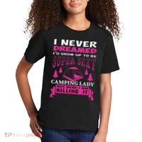 Super Sexy Camping Lady Kids T-Shirt thumb 2